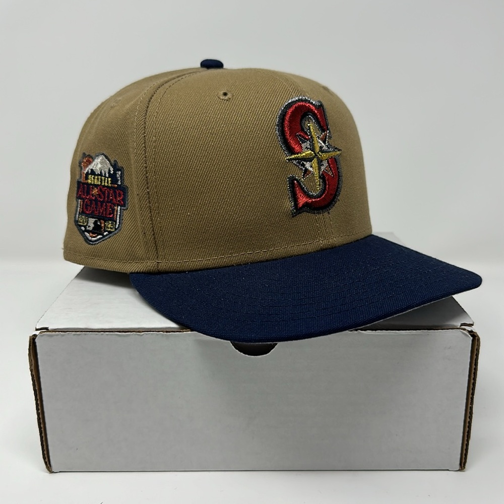 ecapcity Seattle Mariners Brown/Navy Fitted Hat 7 3/8